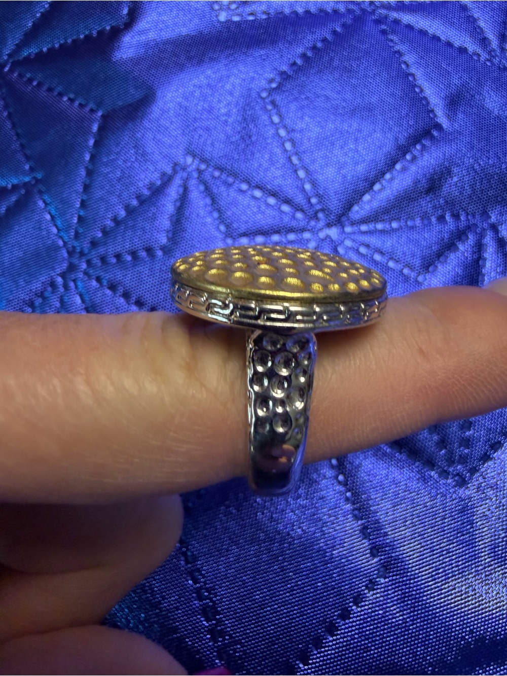Park Lane Two-Tone Gold & Silver Statement Ring Size 8 New